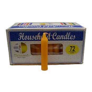 Orange 4" Household Candles, Set of 72