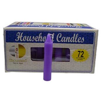 (set of 72) Purple 4" household candles