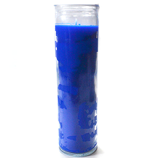 Blue 7-Day Jar Candle, Opaque Wax