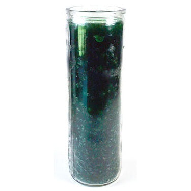 Green 7-day jar candle