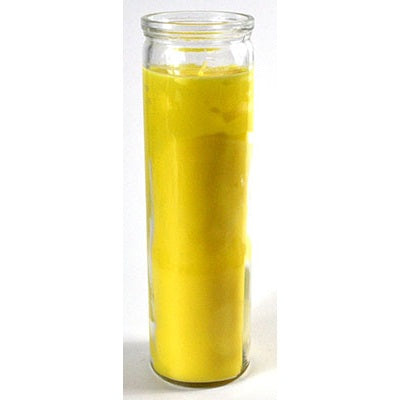 Yellow 7-day jar candle