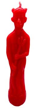 7 1/2" Devil Red candle