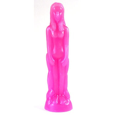 Pink Female Figure Candle, 8"