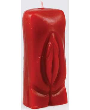 Red Female Genital candle