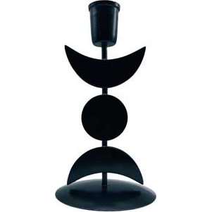 Triple Moon Candle Holder, 7"