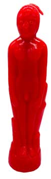 Red Male candle