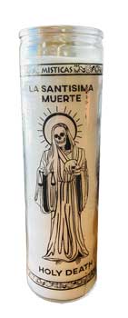 10" White Holy Dearth candle