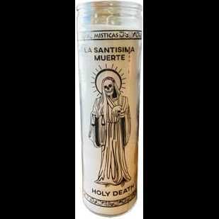 White Holy Death Jar Candle, 10"