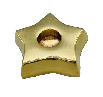 1 1/2" Brass Star chime holder