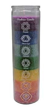 7 Chakra jar candle