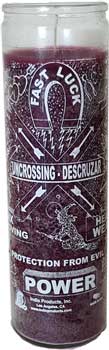 Uncrossing 7-day jar candle purple