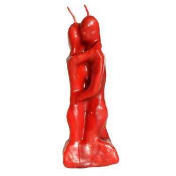 Lovers Red Candle, 5 1/2"