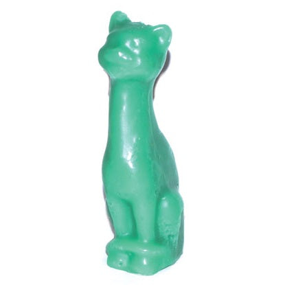 Green Cat Candle, 5 1/2 Inches