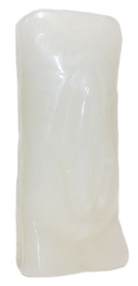 6 1/2" White Female Gender candle