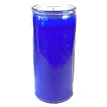 Blue 14-day jar candle
