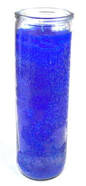 Blue 7-day jar candle