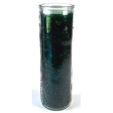 Green 7-day jar candle