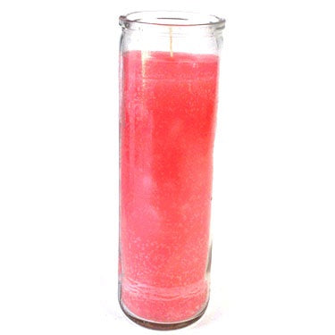 Pink 7-day jar candle