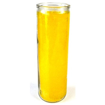 Yellow 7-day jar candle