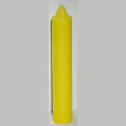 Yellow Pillar Candle, 9 Inches