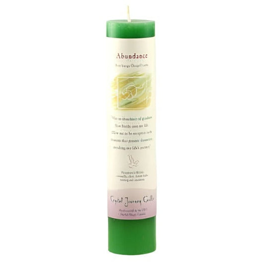 Abundance Reiki Charged Pillar Candle