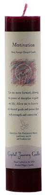 Motivation Reiki Charged pillar candle