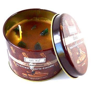 Canela (Cinnamon) quartz tin candle