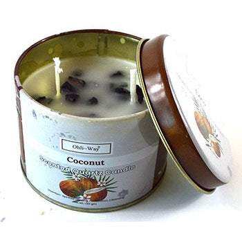 Coco (Coconut) quartz tin candle