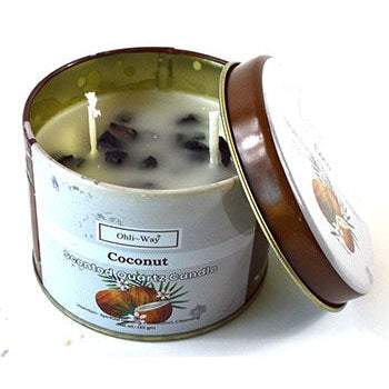 Coco (Coconut) quartz tin candle