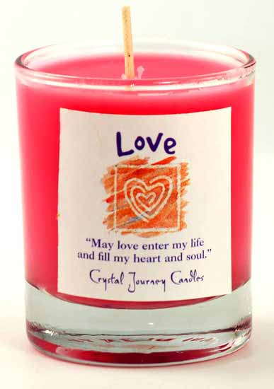 Love soy votive candle