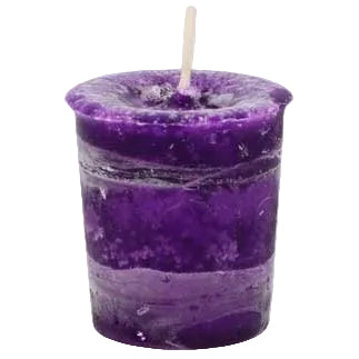 Healing Herbal votive - purple