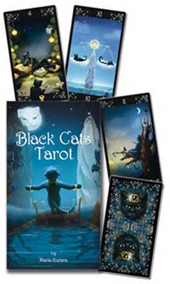 Black Cats tarot by Maria Kurarai