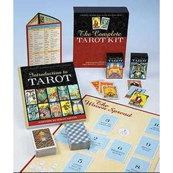Complete Tarot Kit with decks, instruction book, and reference materials by Susan Levitt.