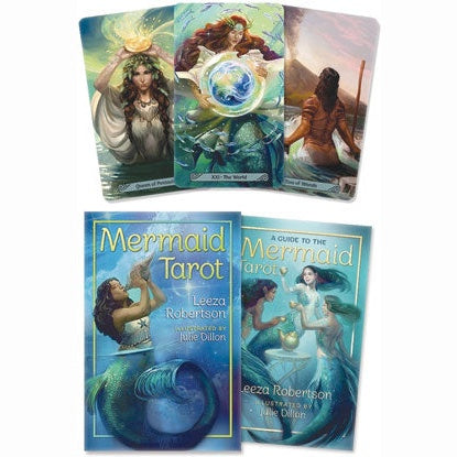 Mermaid tarot deck & book by Leeza Robertson