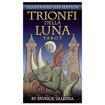 Trionfi Della Luna Tarot: Fully Illustrated 78-card Tarot Deck Inspired by Marseilles Style Tarot, Includes 68-Page Booklet of Card Meanings, Packaged in Premium Tuckbox, Insightful Tarot Readings by Patrick Valenza
