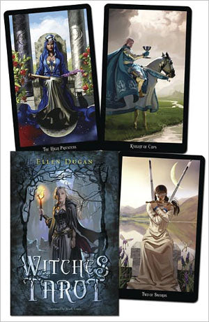 Witches tarot deck & book by Ellen Dugan