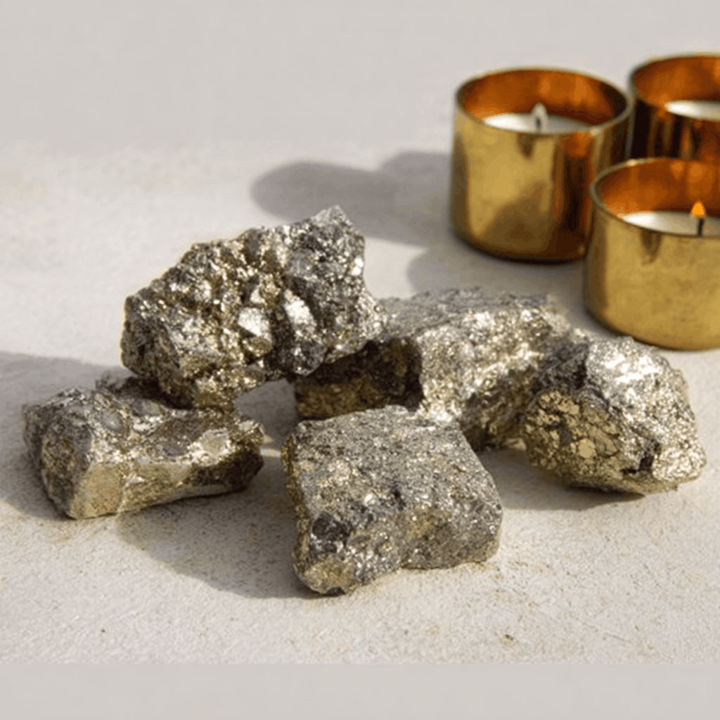 Pyrite (Fool's Gold) Natural Stones, 1 Pound