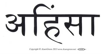 Ahimsa bumper sticker