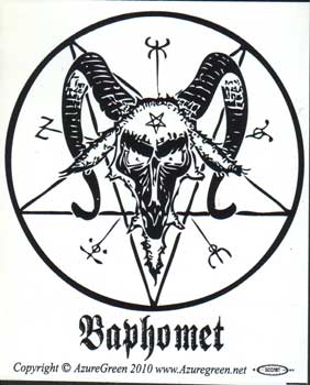 Baphomet bumper sticker