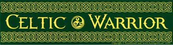 Celtic Warrior bumper sticker