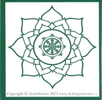 Buddha Wheel bumper sticker