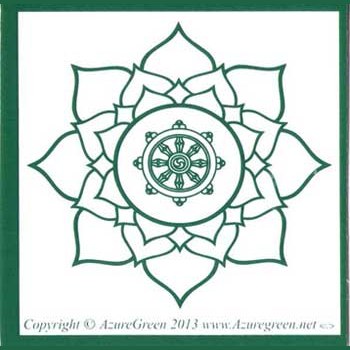 Buddha Wheel bumper sticker