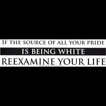 If the Source of All your Pride is Being White Reexamine Your Life