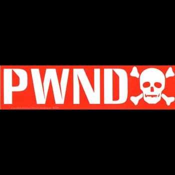 PWND bumper sticker