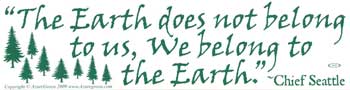 The Earth Does Not Belong To Us...