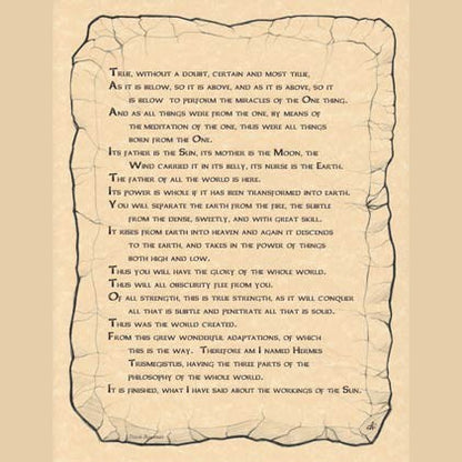 Emerald Tablet poster