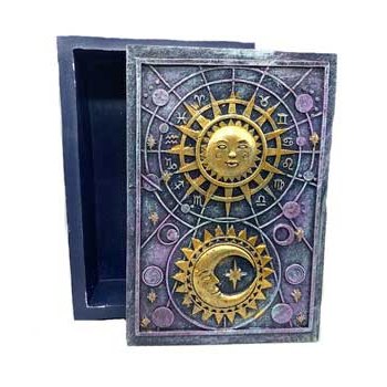 3 3/4"x 5 1/2" Sun & Moon tarot box