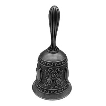 4 1/2" charcoal alloy hand bell