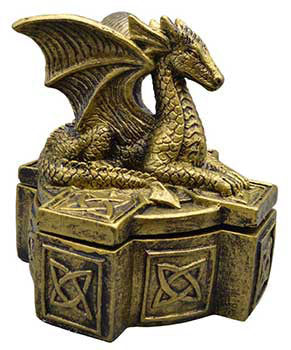 5" Celtic Dragon box