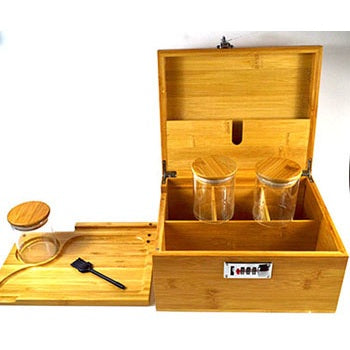 Wooden Stash Box, 8 1/2" x 10 1/4"